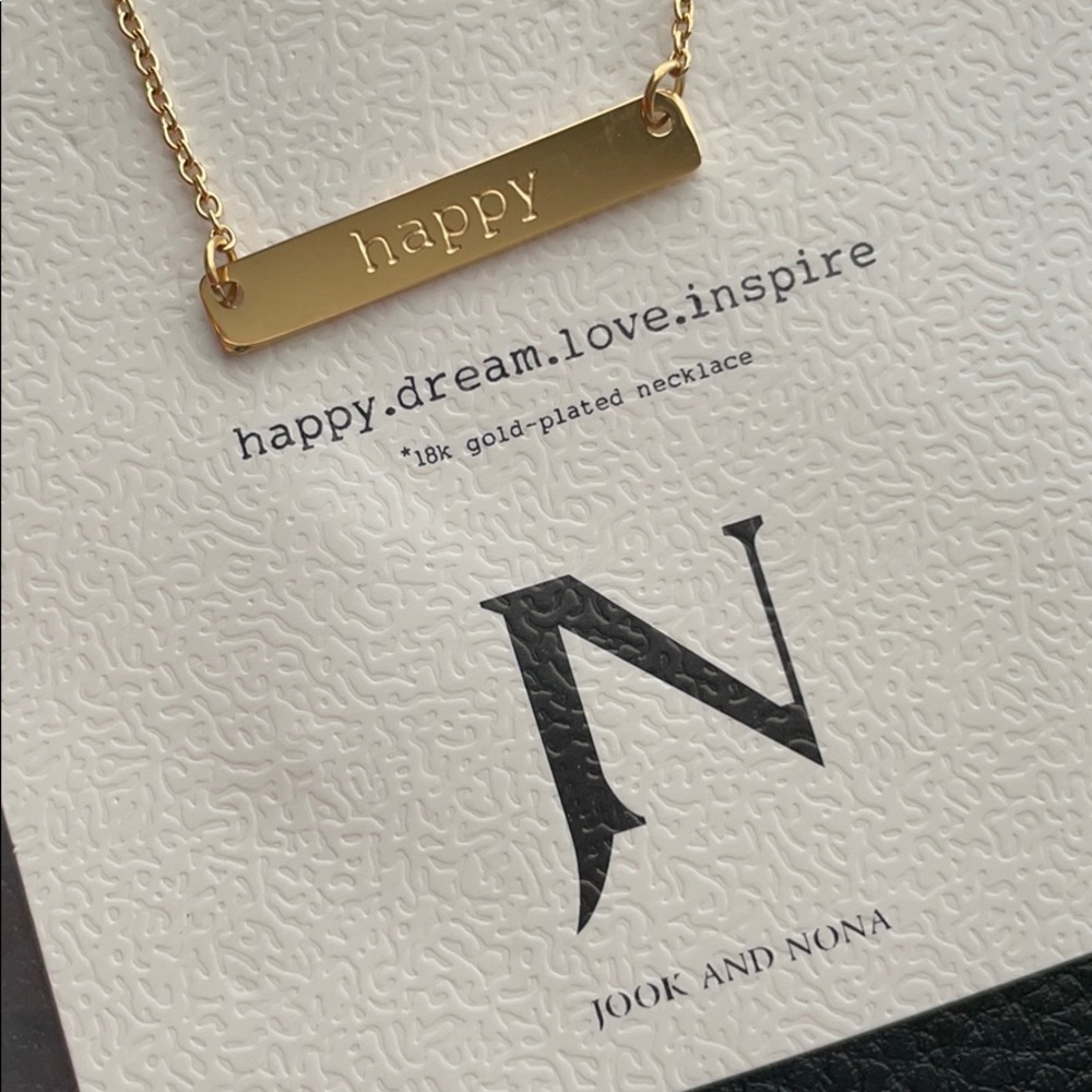 18k Gold - Happy Necklace